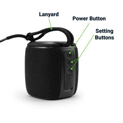 Portable Bluetooth Speakers with Light-Up Logo and Hands-Free Call Function
