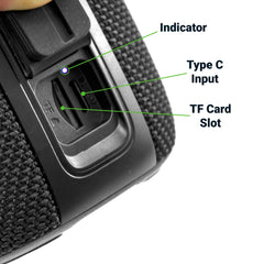 Portable Bluetooth Speakers with Light-Up Logo and Hands-Free Call Function
