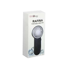 RAFINA - Portable Desk/Hand Fan (Battery operated) - Black