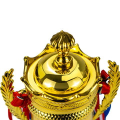Small Cup Trophy with Removable Ribbon Attached to Both Handles