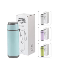 UAE Day Sports Glass Bottles 500ml Twist off Lid and Carry Handle
