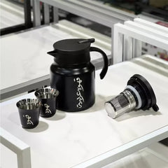 Arabic Tea & Coffee Pot with Cups Set 1000 ml – Ramdan Gifts
