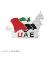 UAE Map Shape Flag Badges