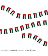 UAE String Flags and Flag Bunting 32Pcs