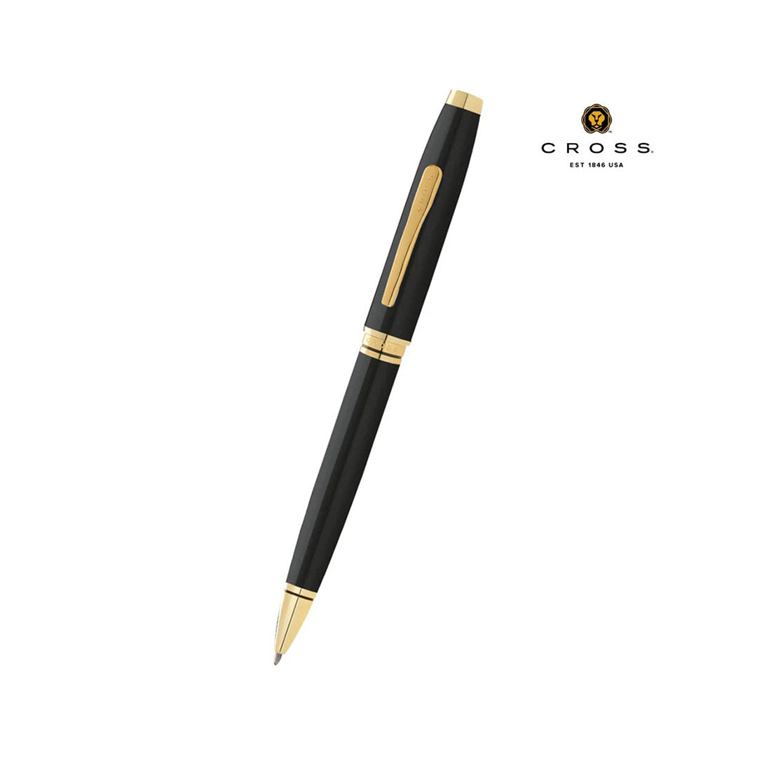 Cross Coventry Classic Black Lacquer with Gold Tone Appointments Ballpoint Pen