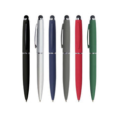 Stylus Metal Pens Rubberized & Twist-action