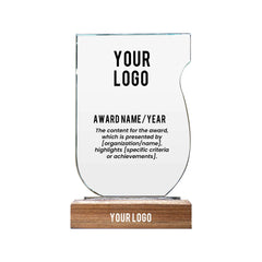 Rexar | 11577 Crystal Award With Wooden Base