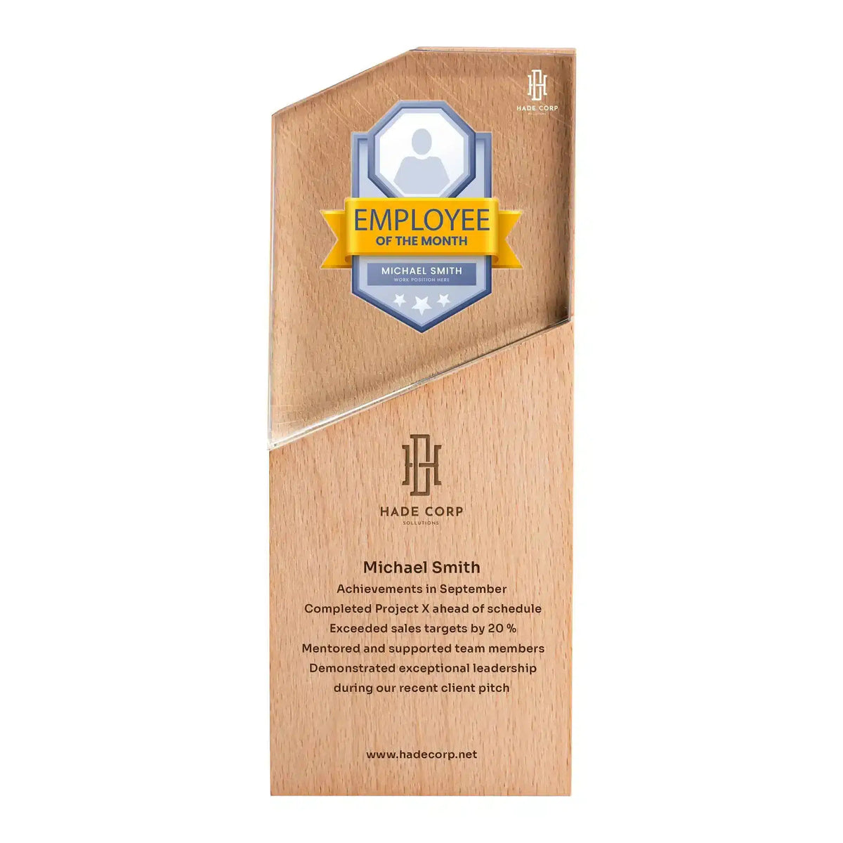 Xylo | 11483 Wood & Crystal Trophy