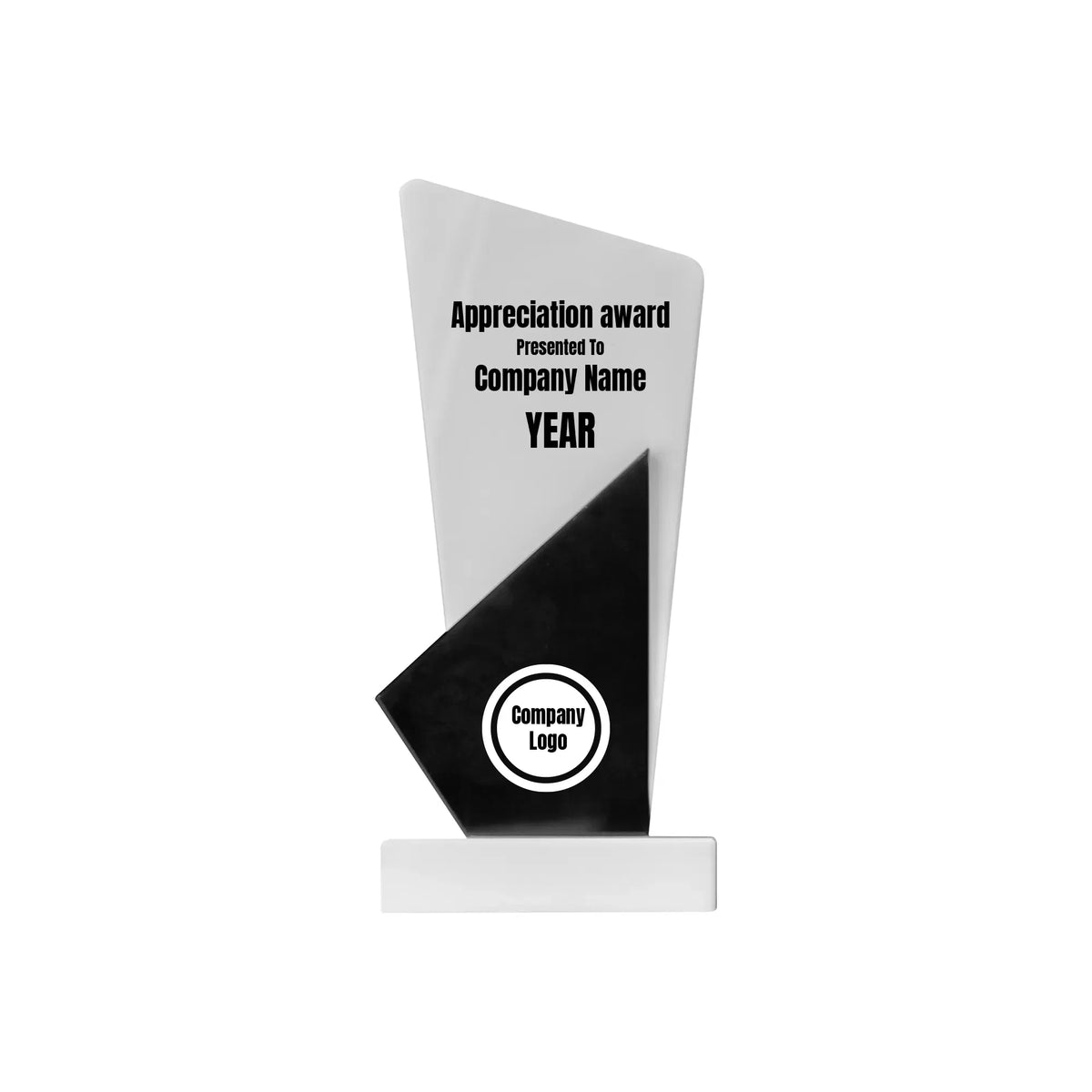 TROVA | 11599 Black and White Stone Trophy
