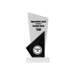 TROVA | 11599 Black and White Stone Trophy
