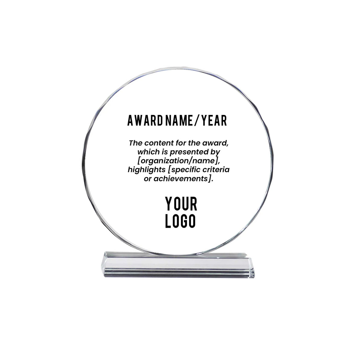 Lewhiz | 11418M Crystal Award Medium