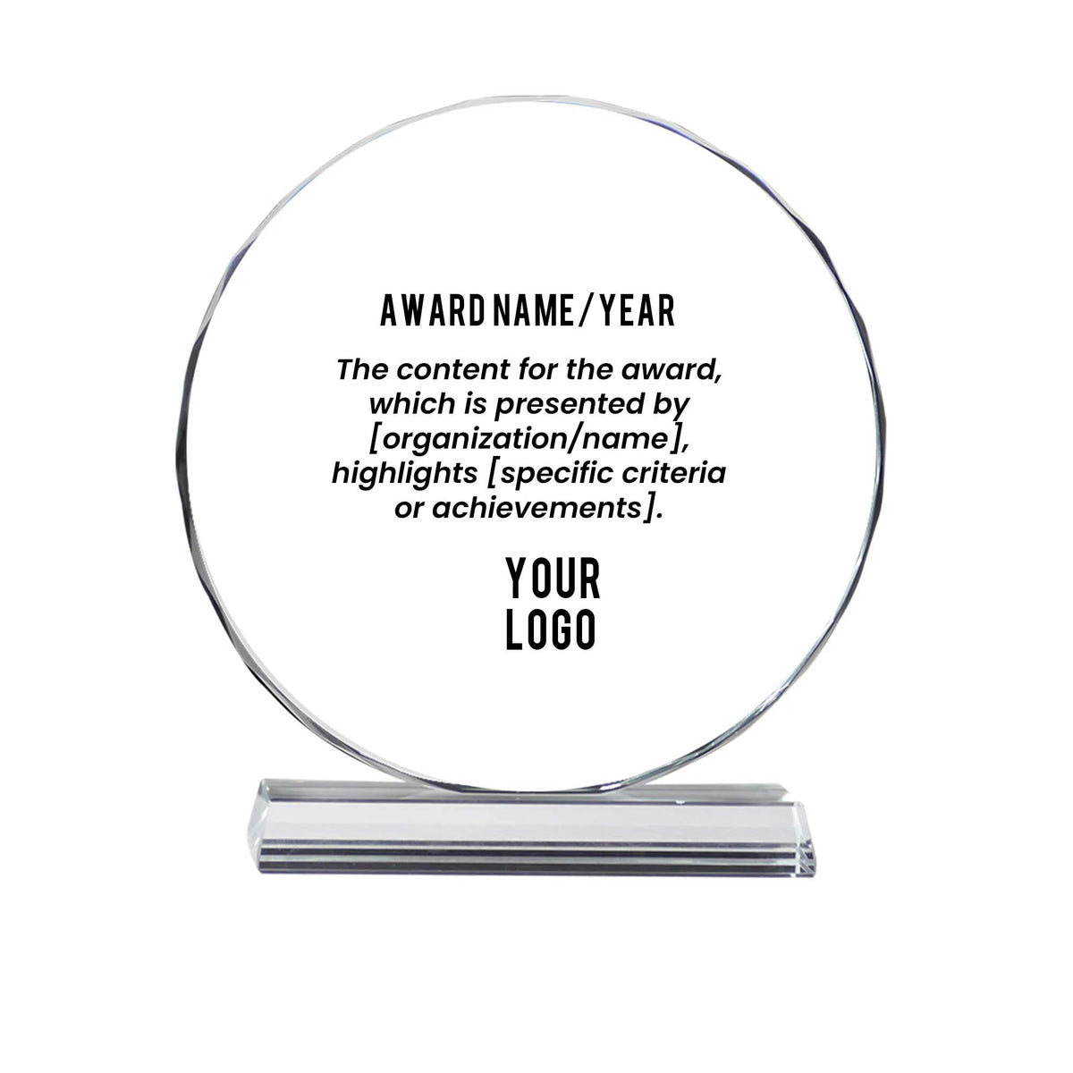 Lewhiz | 11418L Crystal Award Large