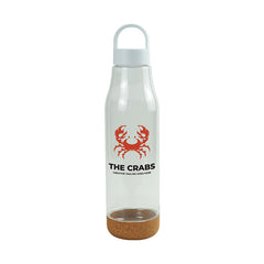 PET Bottles with Cork Base, Twist-off Lid, Handle, 720ml